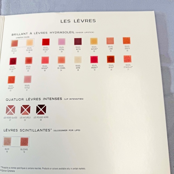 CHANEL VINTAGE CATALOGUE, 2000 MAKEUP, CREATION MAQUILLAGE PRINTEMPS 2000 CHANEL - Picture 7 of 16